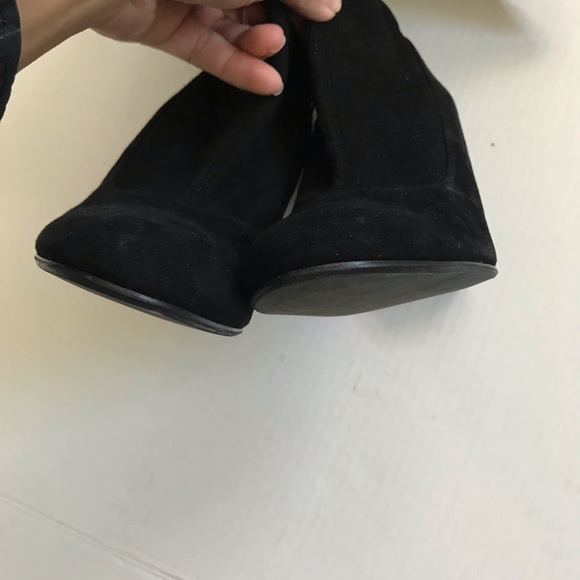 BARNEYS NEW YORK Suede Over The Knee Boots 37 1/2 - Picture 5 of 16